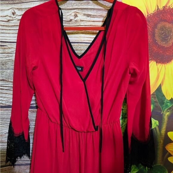 A. Byer dress women's large red/black NWT - Picture 1 of 11